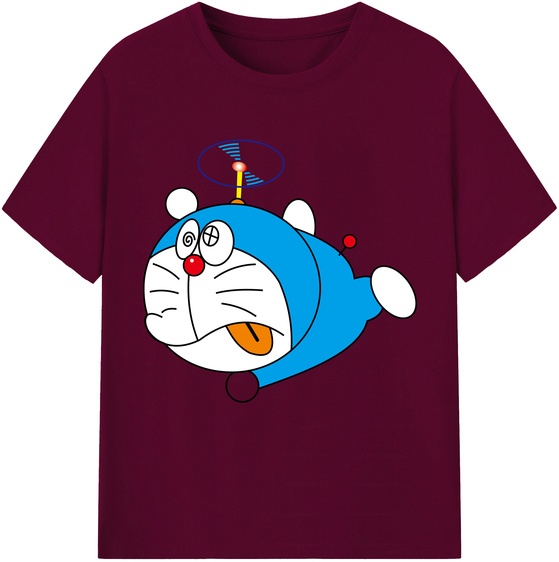 （画像用） ドラえもん Doraemon レディースカジュアルプリントTシャツ（綿100％）